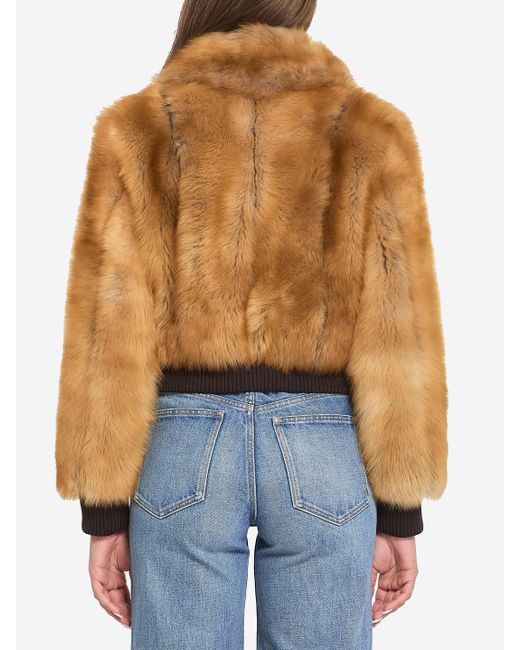 Saint Laurent Blue Bomber Jacket