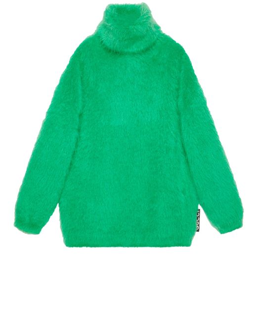 Gucci Green Mohair Sweater Dress