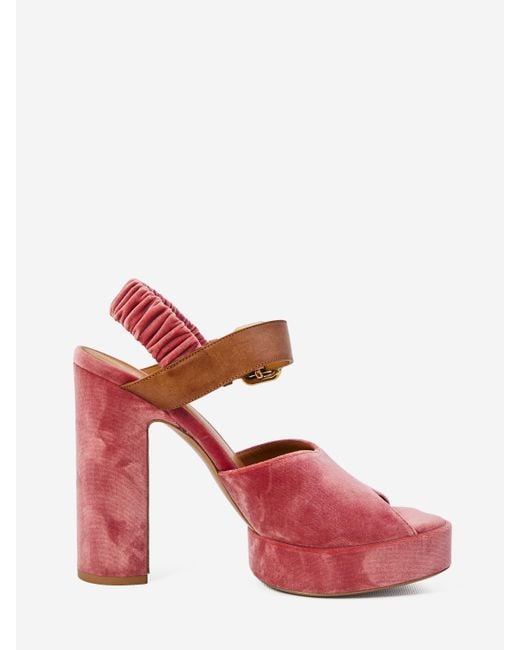 Chloé Pink Aria Sandals