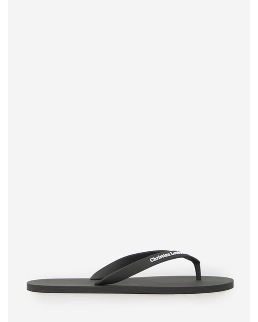 Christian Louboutin Black The Summer Slipper for men