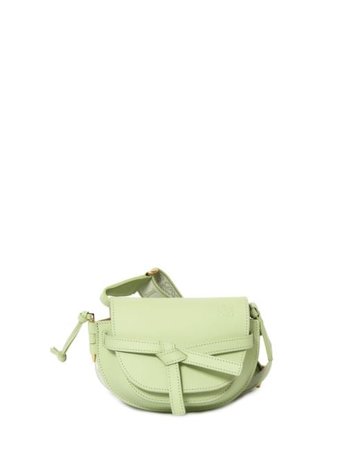 Loewe Mini Gate Dual Bag in Green Lyst