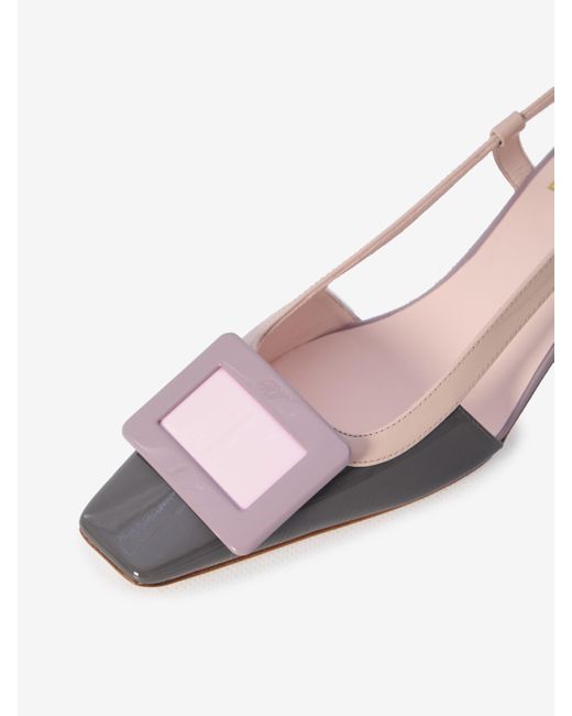 Dcollet Slingback Belle Vivier di Roger Vivier in Pink