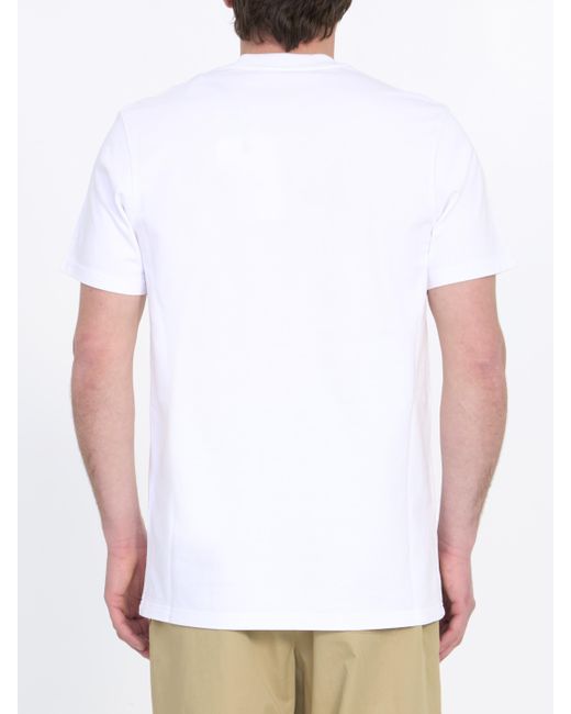 Moncler White Cotton Tshirt for men