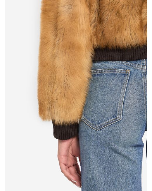 Saint Laurent Blue Bomber Jacket