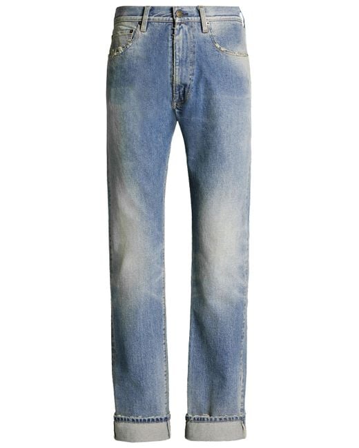 Jeans in distressed di Maison Margiela in Blue da Uomo