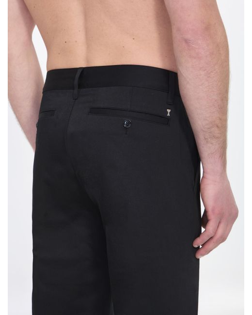 Pantaloni Chino di AMI in Black da Uomo