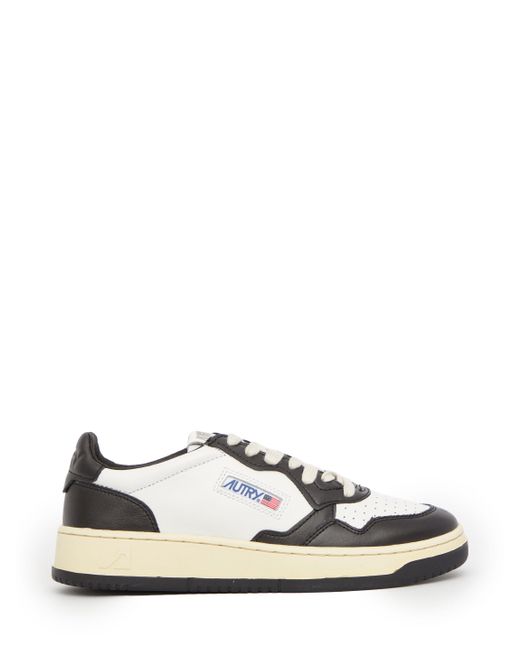 Autry Leather Medalist And White Sneakers in Black for Men | Lyst