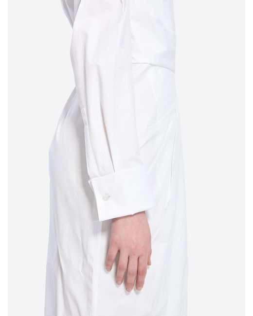 Max Mara White Long Shirt Dress