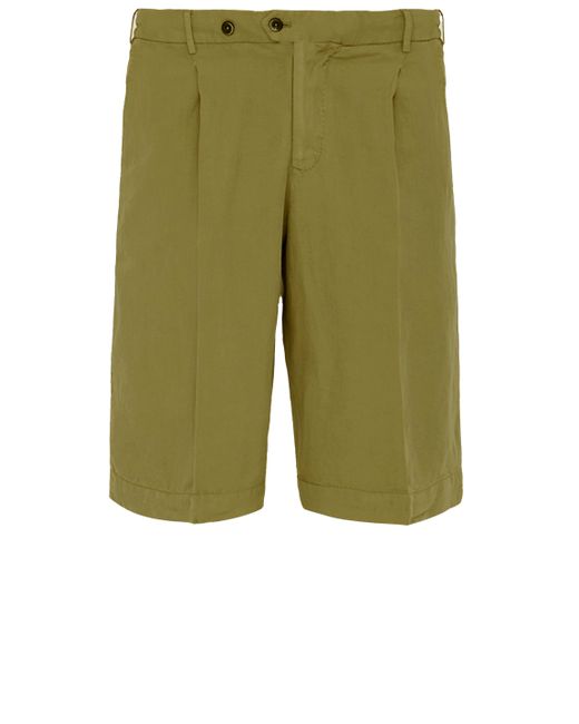 PT Torino Green Elasticated Bermuda Shorts for men