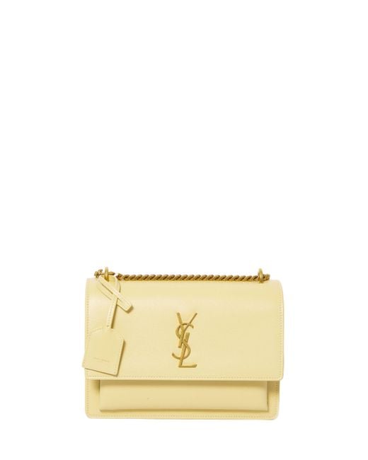 Saint Laurent Medium Sunset Bag in Natural Lyst