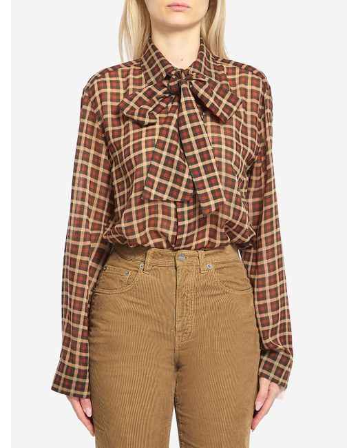 Saint Laurent Brown Cassandre Shirt