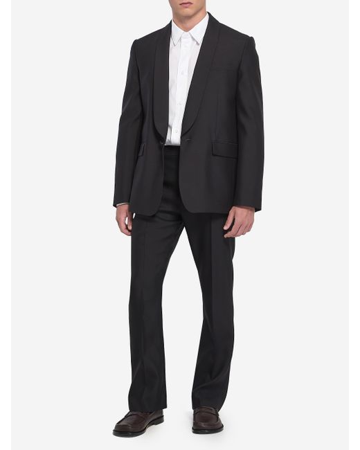 Loewe Black Wool And Silk Jacket for men