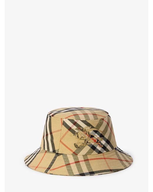 Burberry Metallic Check Bucket Hat for men