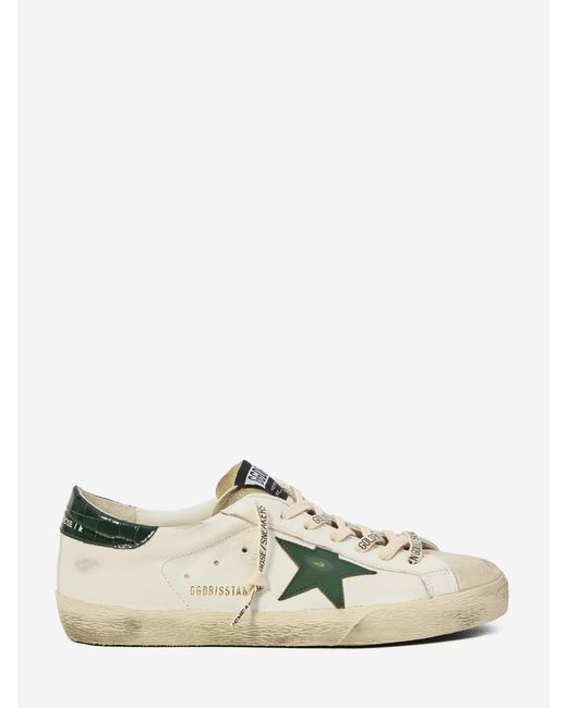 Golden Goose Deluxe Brand White Super Star Sneakers for men