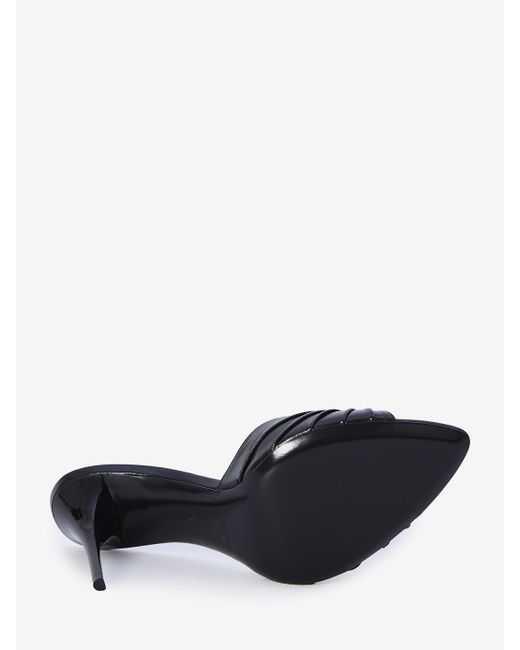 Mules Babylone di Saint Laurent in Black
