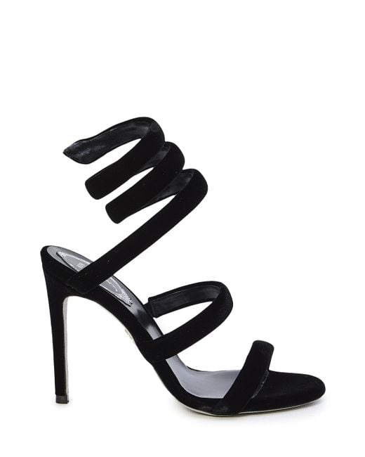 Rene caovilla deals black sandals