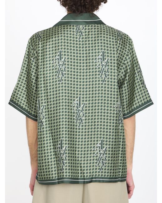 Amiri Green Bowling Shirt for men