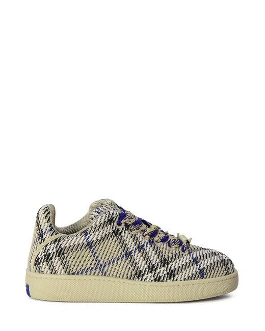 Burberry Natural Check Knit Box Sneakers for men