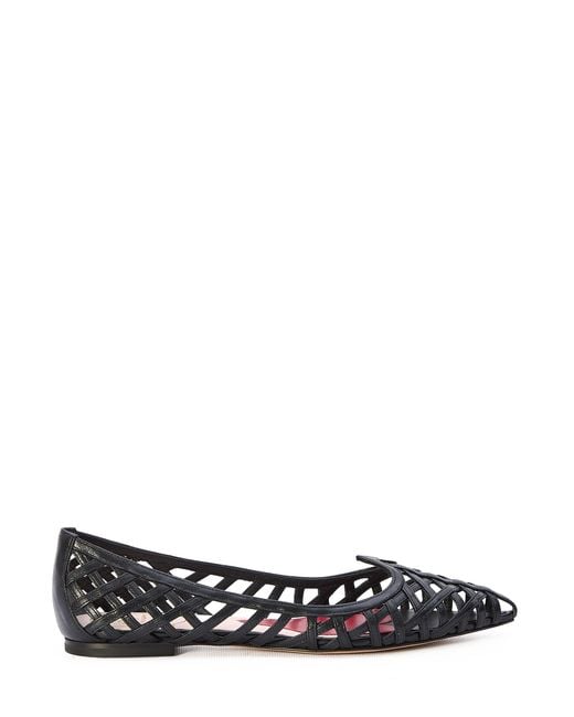 Roger Vivier White I Love Vivier Multistrap Ballerinas