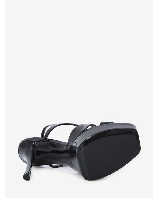 Saint Laurent White Leather Sandals