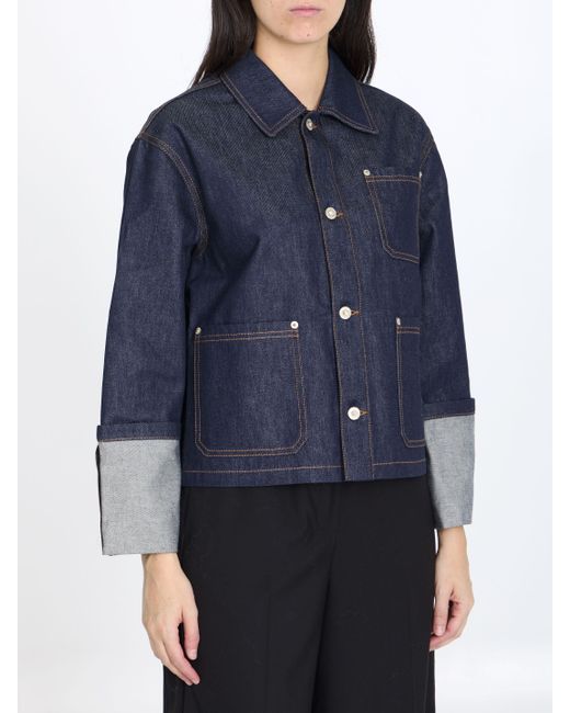 Loewe cropped denim jacket cheap