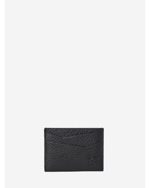 Portacarte Puzzle Edge Plain di Loewe in White da Uomo