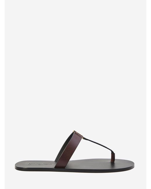 Saint Laurent Brown Babylone Sandals for men