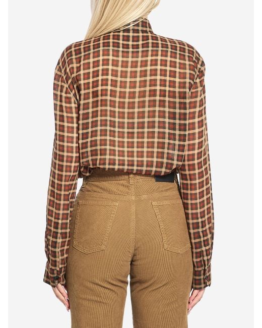 Saint Laurent Brown Cassandre Shirt