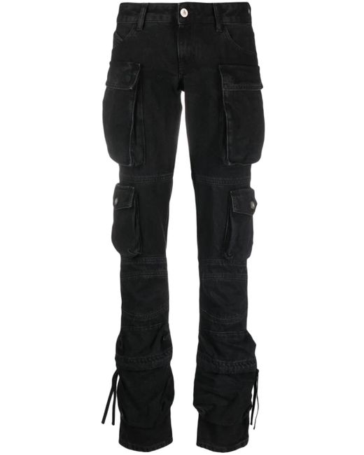 The Attico Black Essie Cargo Jeans