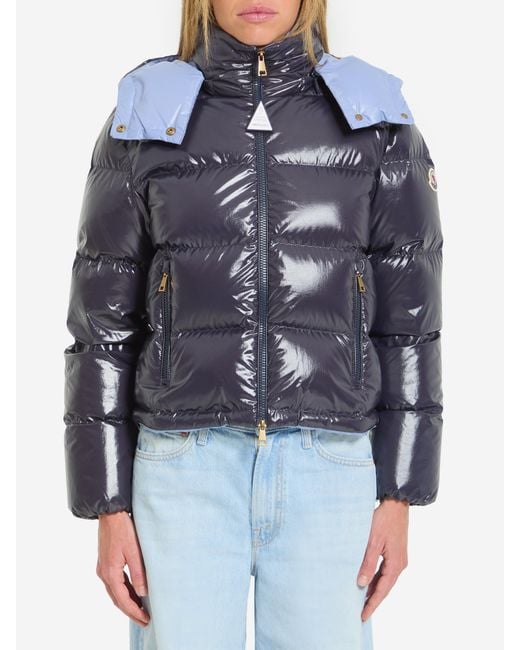 Moncler Blue Niveole Short Puffer Jacket