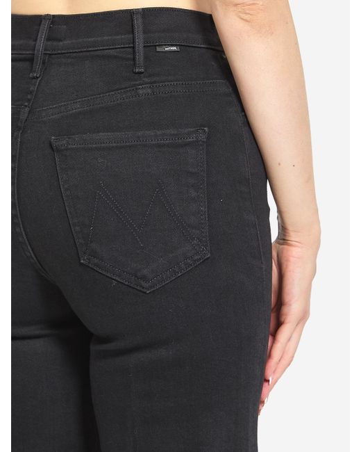 Mother Blue The Hustler Roller Sneak Denim Jeans