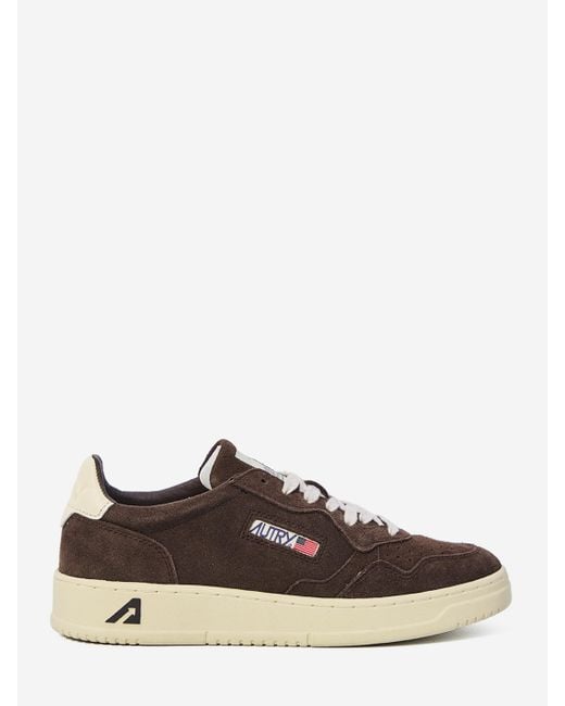 Autry Brown Medalist Low Sneakers for men