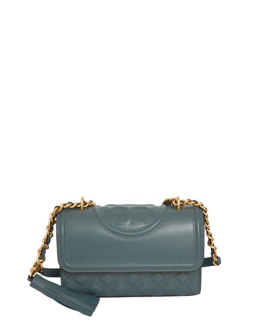 Tory Burch Lightblue Small Fleming Bag Lyst Australia