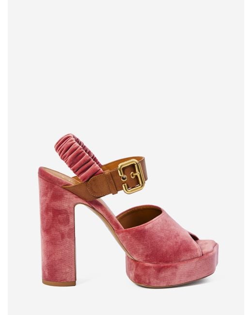 Chloé Pink Aria Sandals