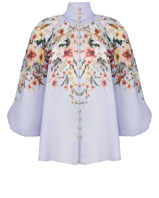Zimmermann White Lexi Billow Blouse