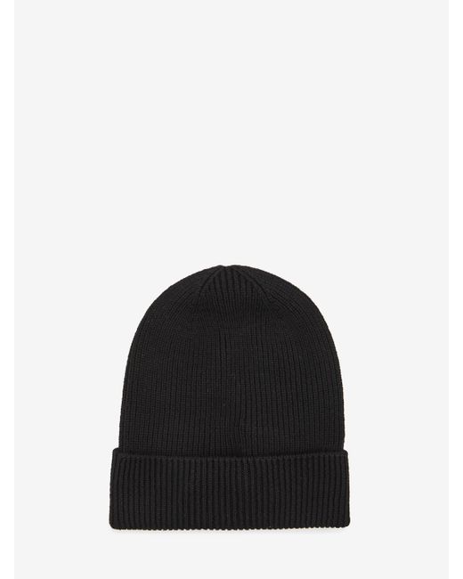 Moncler Black Wool Beanie for men