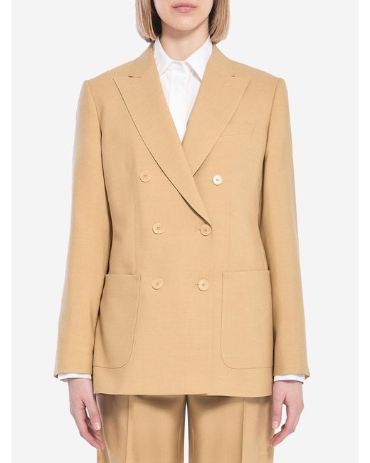 Max Mara Natural Doublebreasted Blazer