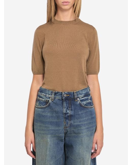 Max Mara Blue Basic Wool Sweater