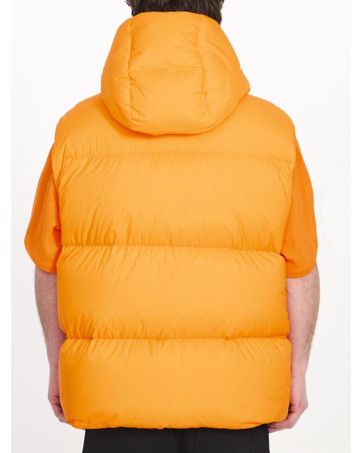 MONCLER X ROC NATION Orange Apus Down Vest for men