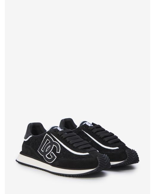 Dolce & Gabbana Black Sneakers Dg Cushion
