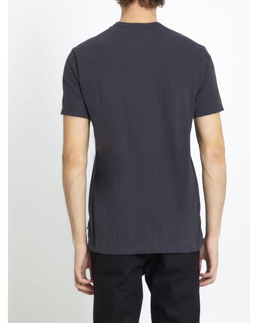 T-shirt in cotone di James Perse in Black da Uomo
