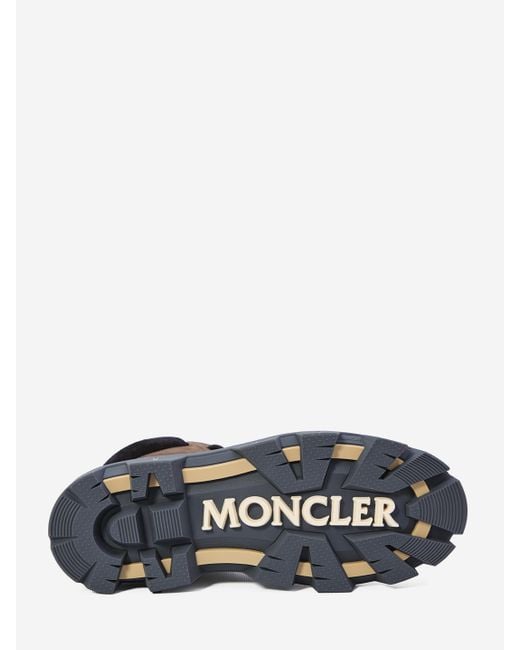 Moncler Brown Peak City Ankle Boots for men