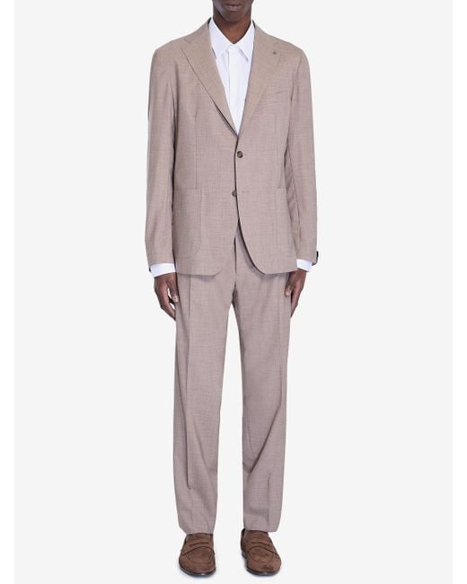 Tagliatore Brown Twopiece Suit for men