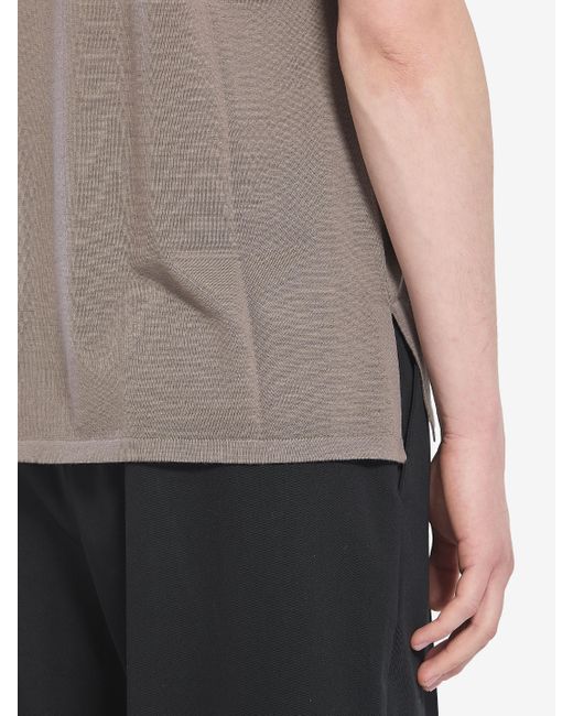 Saint Laurent Gray Wool Tshirt for men