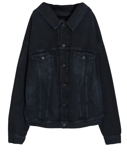 Balenciaga Black Offtheshoulder Jacket for men