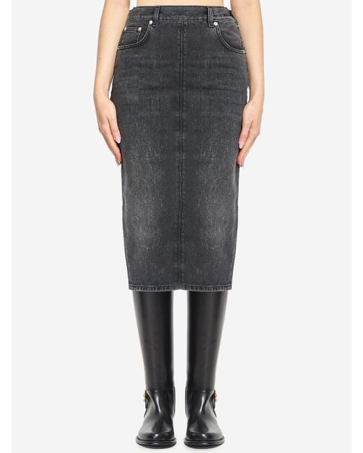 Haikure Black Kim Authentic Denim Skirt