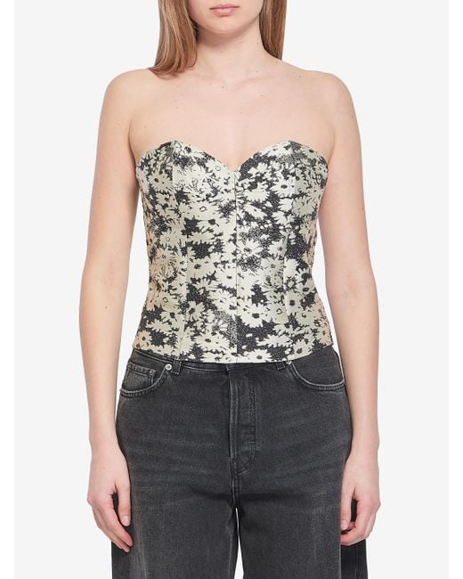 Stella McCartney Blue Bustier Top