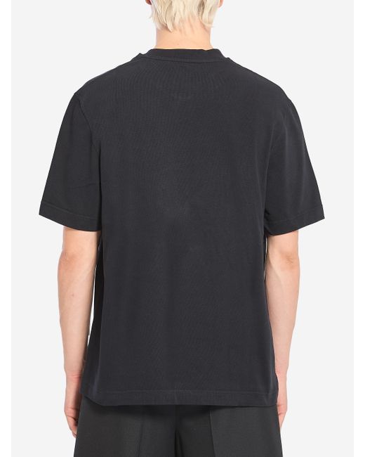 Jacquemus Black Gros Grain Tshirt for men