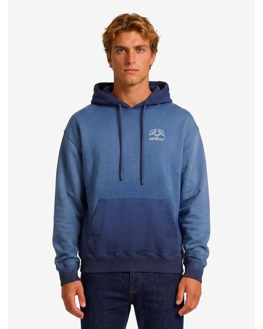 Off-White c/o Virgil Abloh Blue Offline Half Arrow Skate Hoodie for men