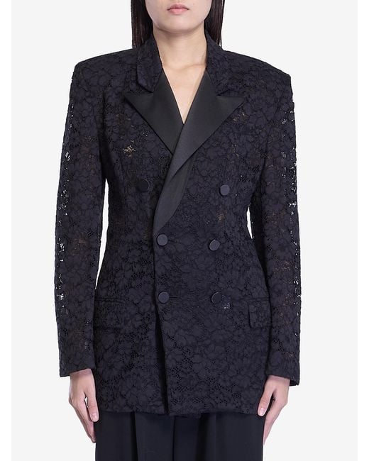 Saint Laurent Blue Tuxedo Jacket